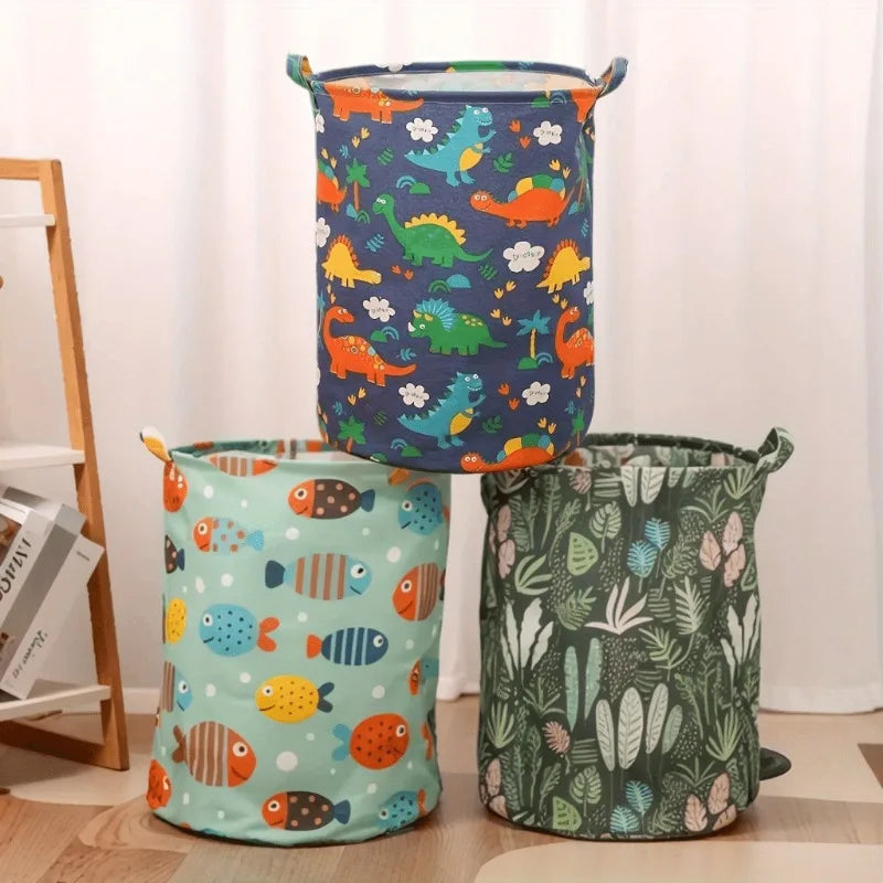 Dinosaur Fabric Storage Basket – Large Capacity Home Organizer Fabric Storage Basket PLUSH