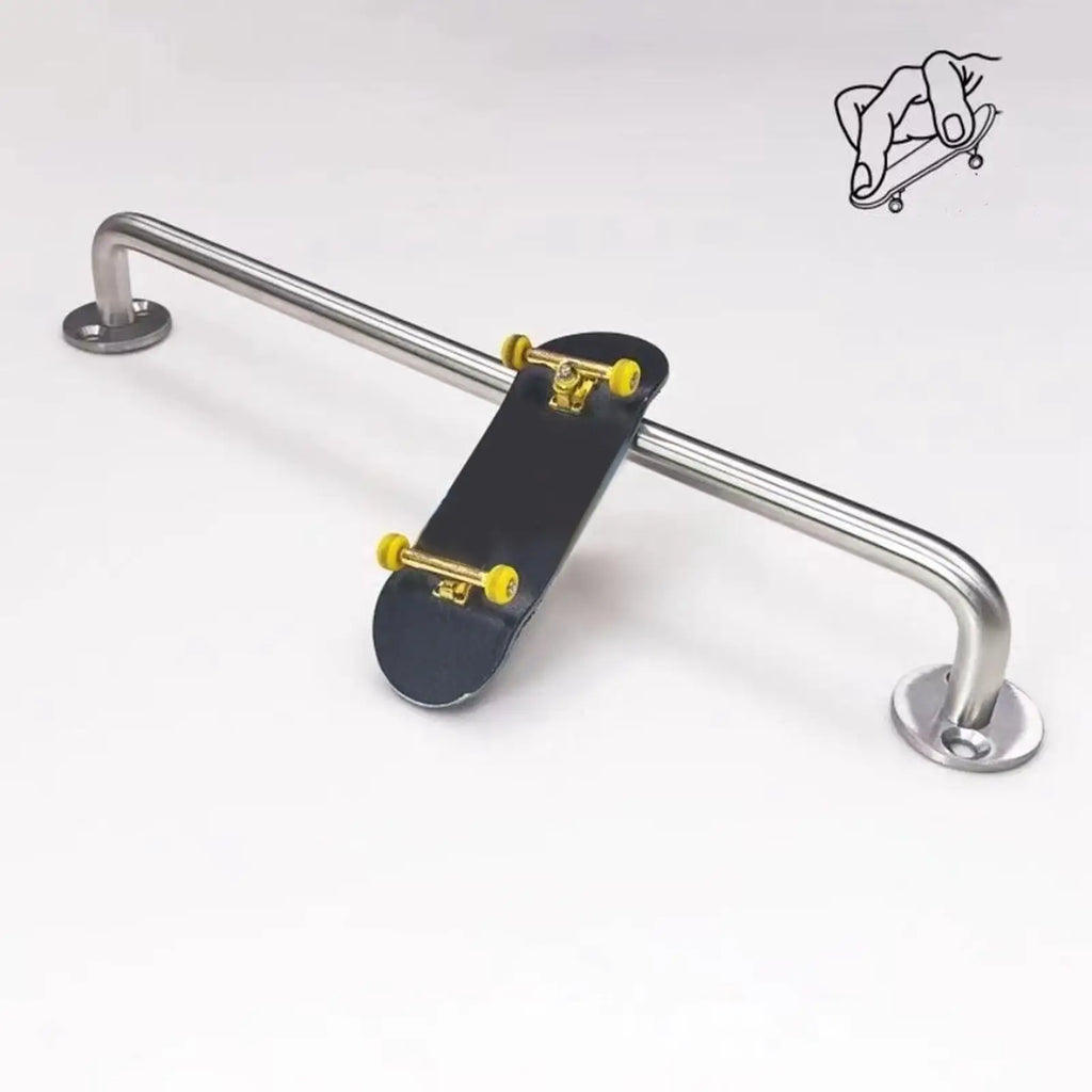 Tooyful Aluminum Alloy Fingerboard Rail – 10 Inch Skate Grind Fingerboard Rail PLUSH