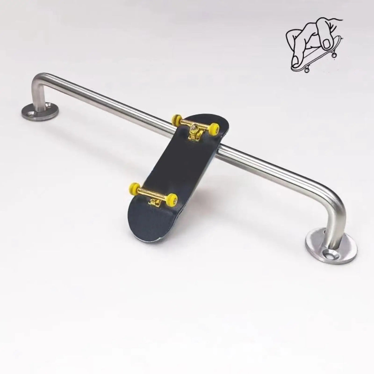 Tooyful Aluminum Alloy Fingerboard Rail – 10 Inch Skate Grind Fingerboard Rail PLUSH