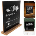 Solid Wood WiFi Password Sign – Erasable Tabletop Plaque Decorative Wood Sign PLUSH Default Title