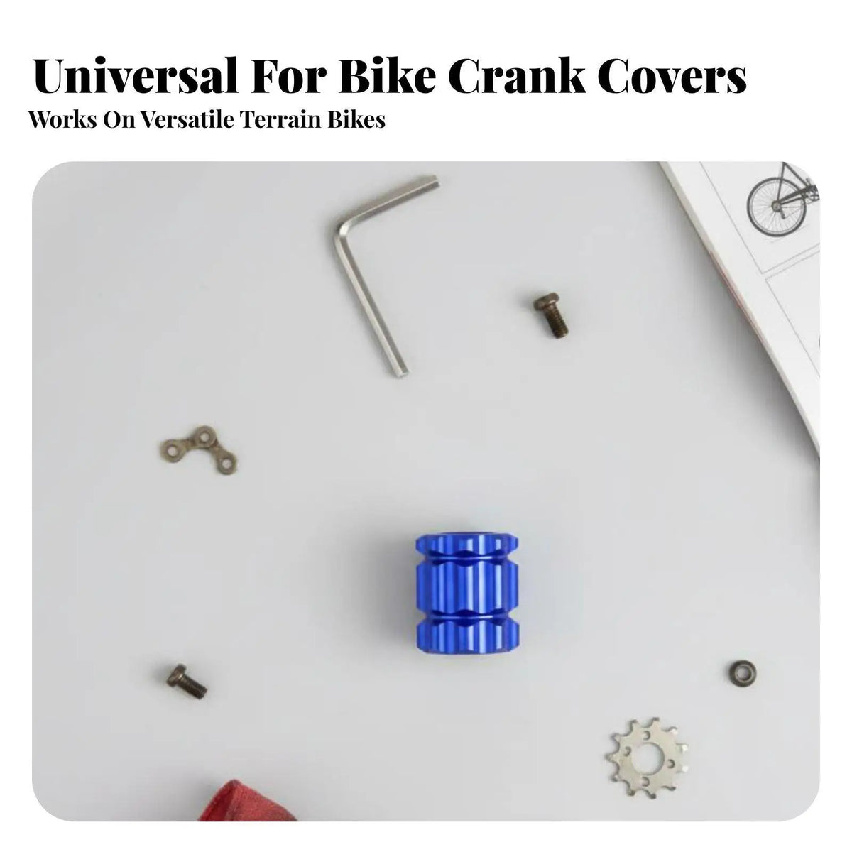 Dolity Crank Cap Remover 6mm Hex Bicycle Tool – 6 Pack Bicycle Crank Tool PLUSH