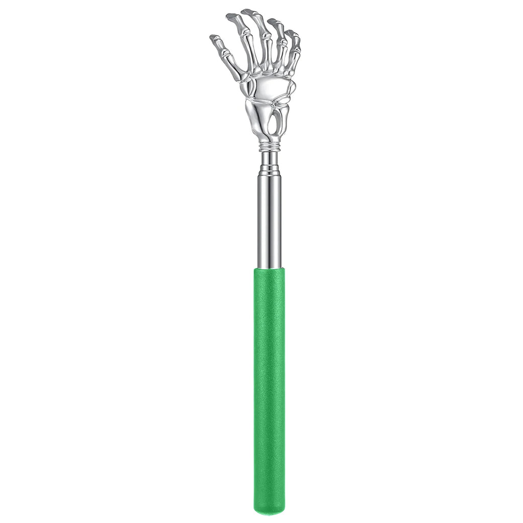 Telescoping Back Scratcher Long Reach Stainless Steel Claws Back Scratcher PLUSH 1PCS Green