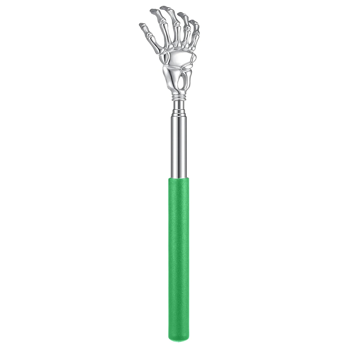 Telescoping Back Scratcher Long Reach Stainless Steel Claws Back Scratcher PLUSH 1PCS Green