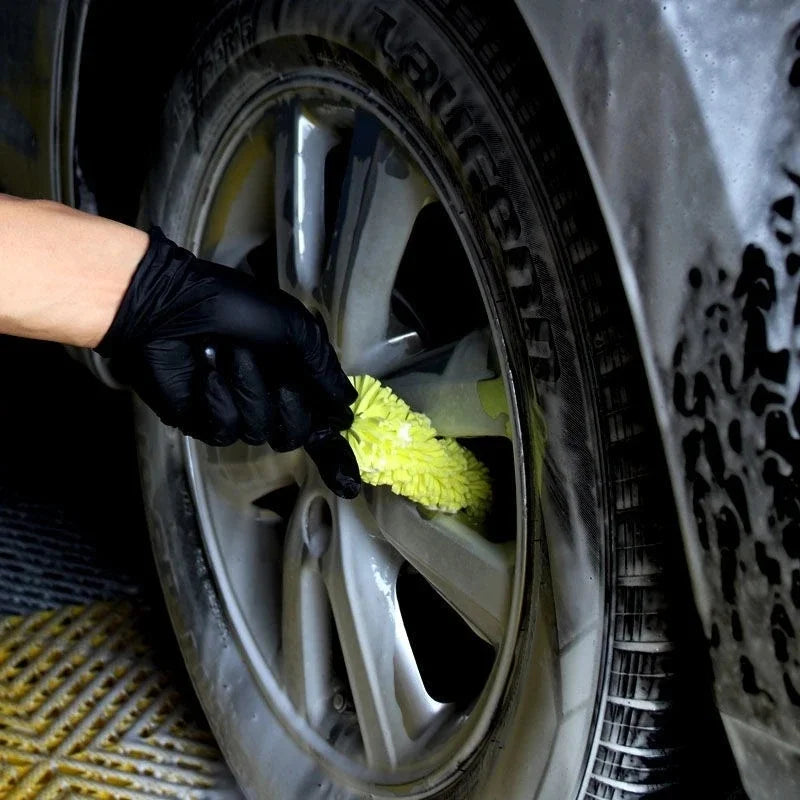 Tire Rim Cleaning Tool – Car Wheel Brush Cleaner Wheel Cleaning Brush PLUSH