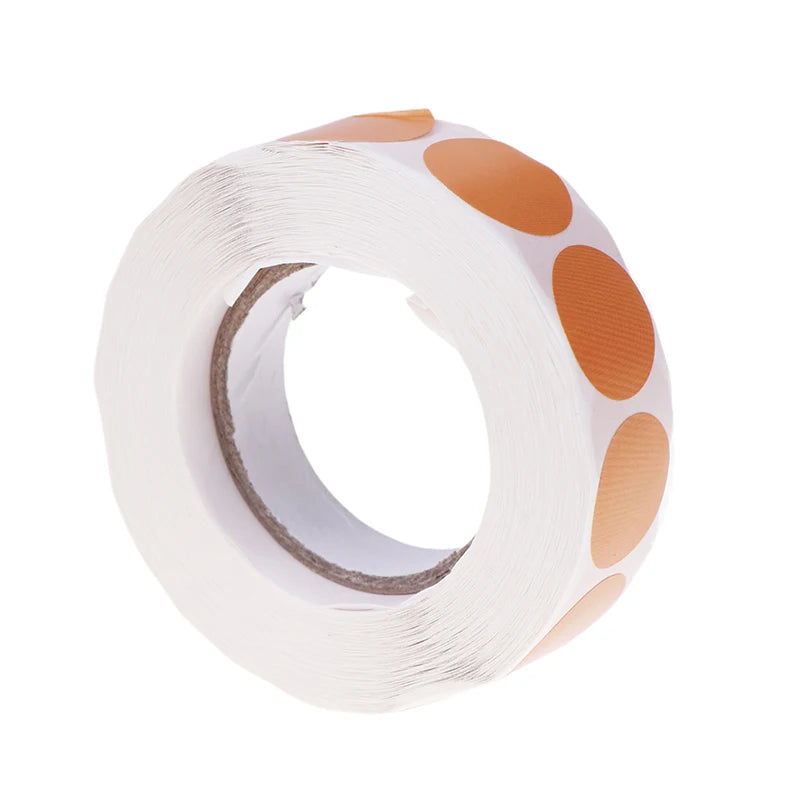 0.75" Color-Coded Adhesive Dot Labels 1000pcs – Archery Training Archery Training Labels PLUSH Orange