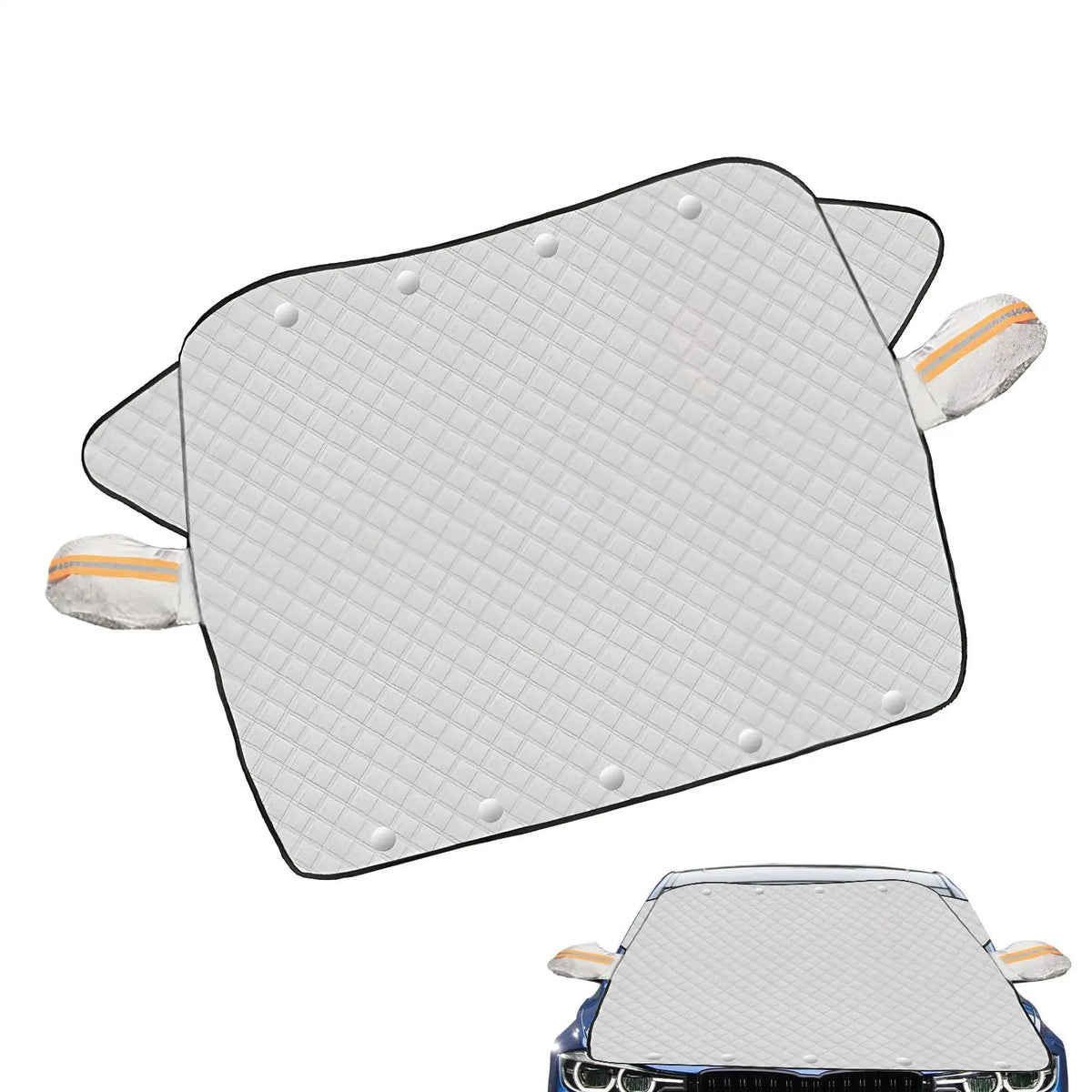 Magnetic Car Windshield Snow & Sun Cover – Universal Fit Windshield Protector Cover PLUSH