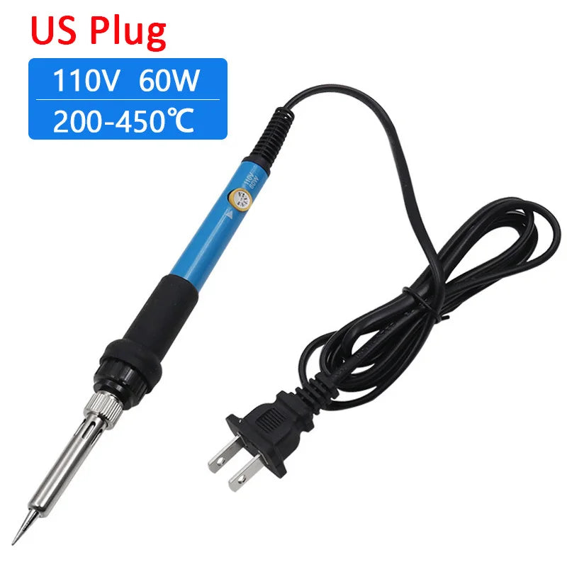 ZWINCKY 60W Adjustable Temp Electric Soldering Iron 110V/220V Electric Soldering Iron PLUSH US Plug China Mainland