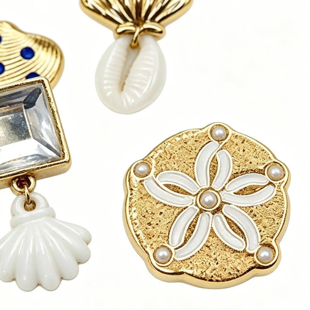 6pcs Starfish Seashell Shoe Charms – DIY Sandal Decorations Shoe Charms PLUSH