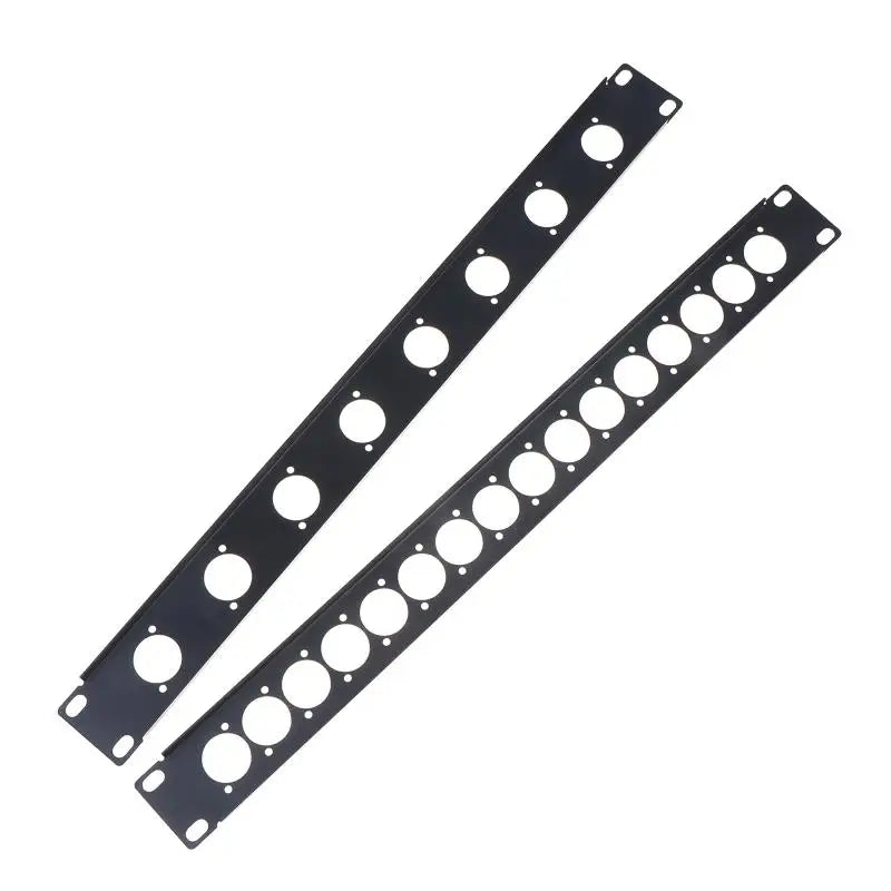 19" Rack Patch Metal Panel 4/8/12/16-Way Audio Cable Mount Audio Rack Panel PLUSH