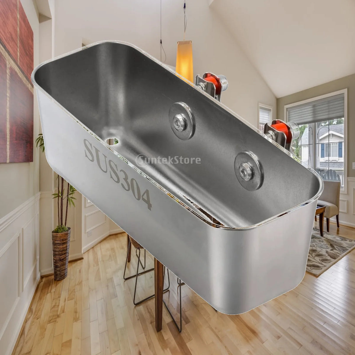 Rail Mounted Stainless Steel Fishing Box for Yacht Railing Rail Mount Fishing Box PLUSH