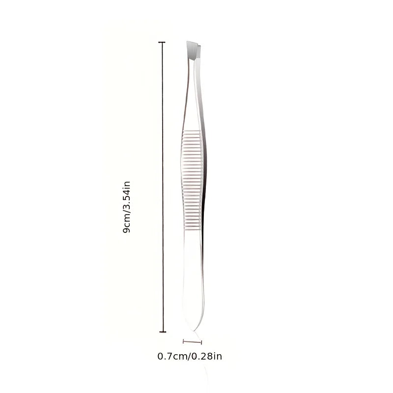 Precision Slant Tip Eyebrow Tweezers for Men & Women Eyebrow Tweezers PLUSH