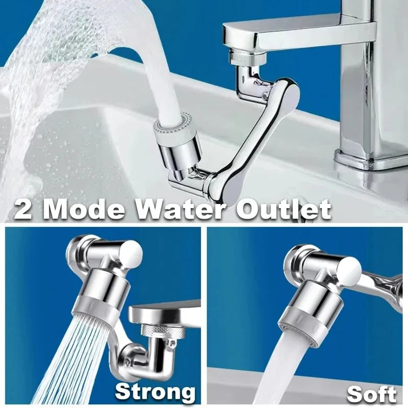 1080° Swivel Faucet Aerator Extender – Kitchen & Bathroom Faucet Aerator Extender PLUSH