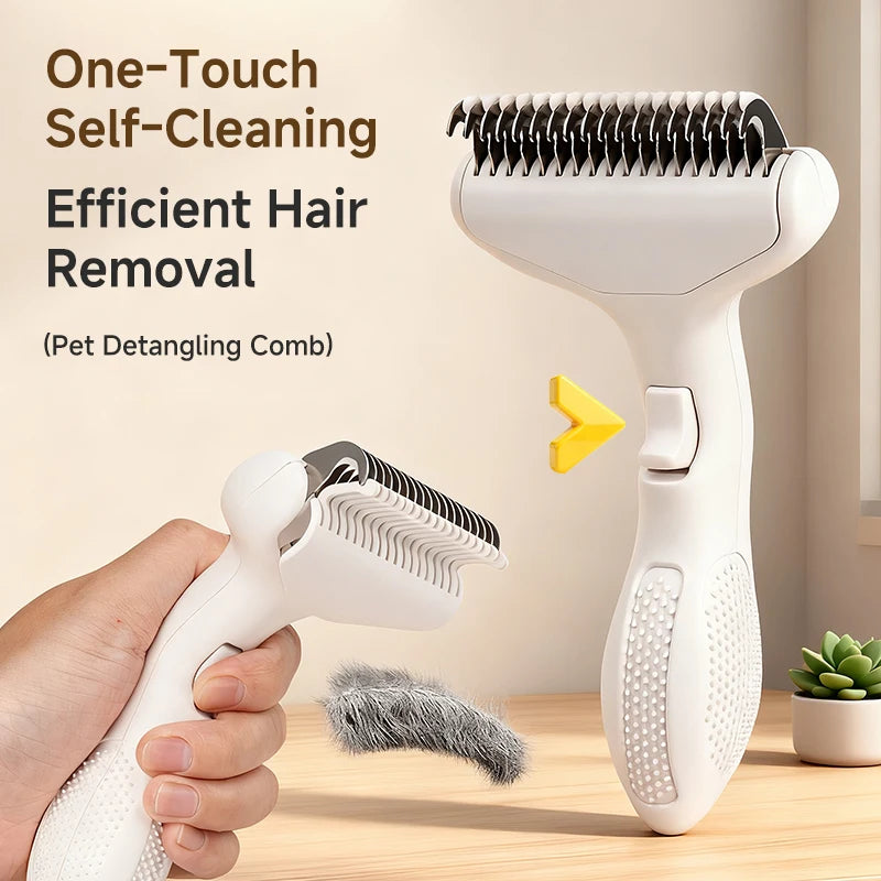 Pet Knot Comb – Grooming Brush for Cats & Dogs Pet Grooming Comb PLUSH