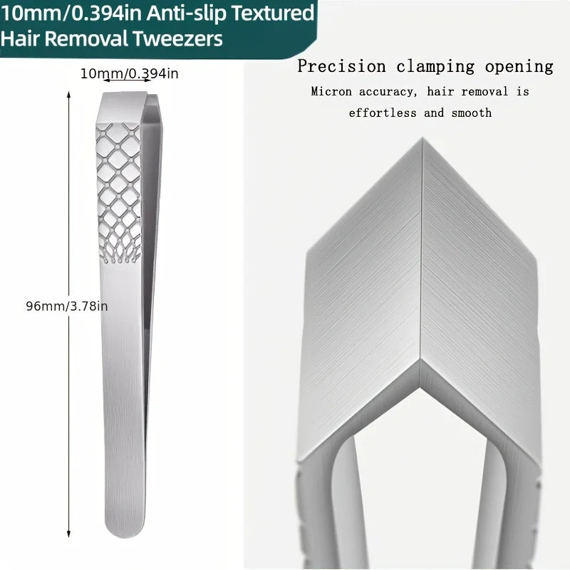 Ouriner 10mm Stainless Steel Eyebrow Tweezer – Men & Women Eyebrow Tweezer PLUSH