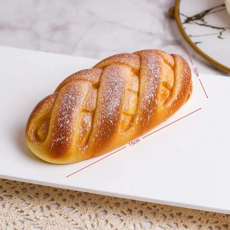 Simulation Bread Squeeze Fidget Toy – Squishy Food Novelty