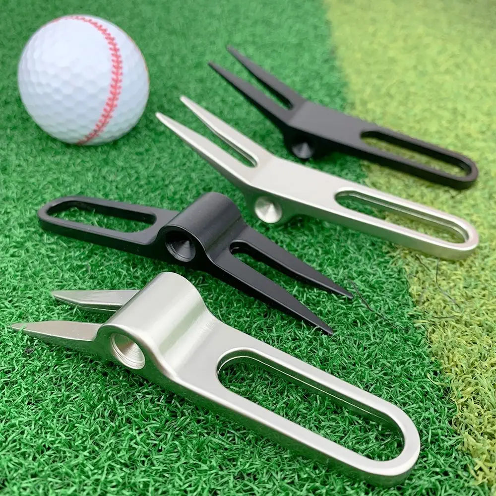 Zinc Alloy 3-Prong Golf Divot Repair Tool | Pitch Fork Gift Golf Divot Tool PLUSH