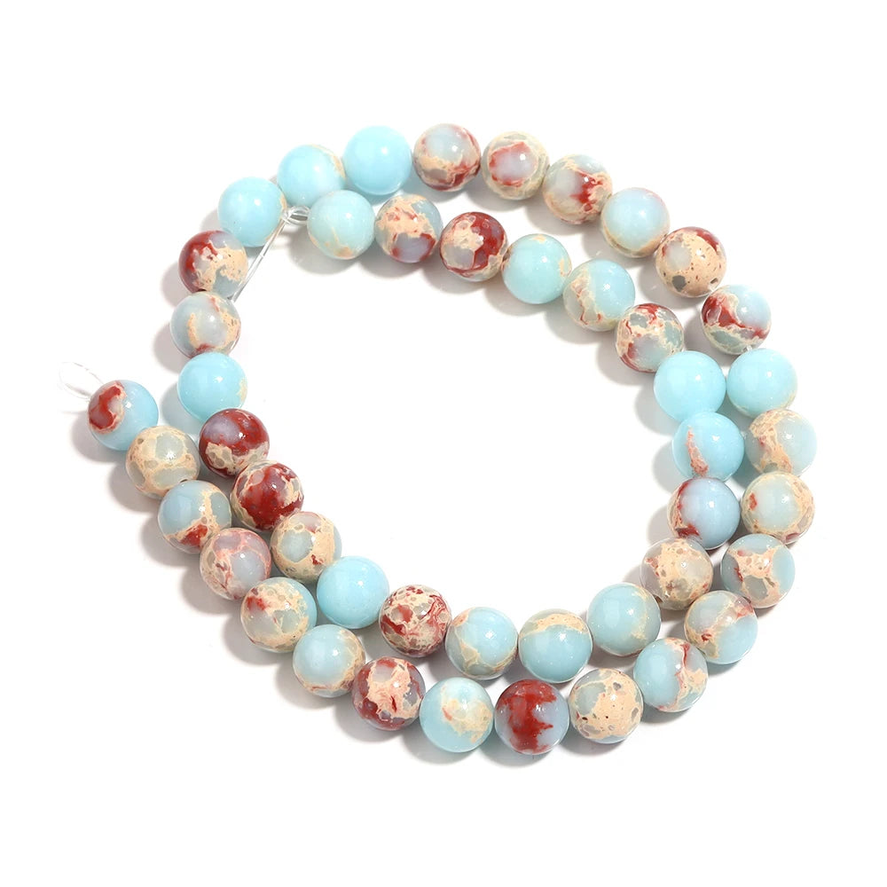 Agalmatolite Natural Stone Beads 4–12mm | DIY Jewelry Natural Stone Beads PLUSH BU 8mm 45pcs