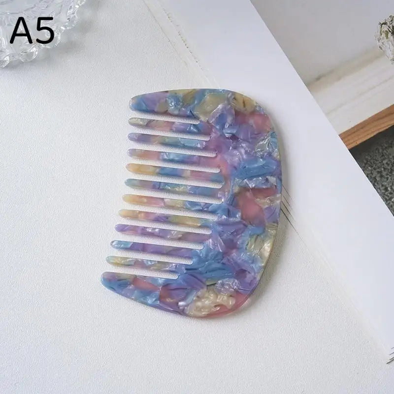 Retro Marble Acetate Hair Comb | Portable Scalp Styling Comb Hair Styling Comb PLUSH A5