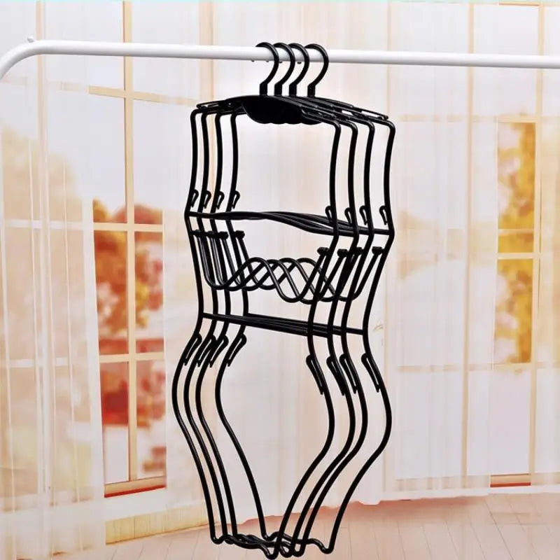 Foldable Swimsuit Hanger & Lingerie Organizer | Space Saver Clothing Hanger Organizer PLUSH