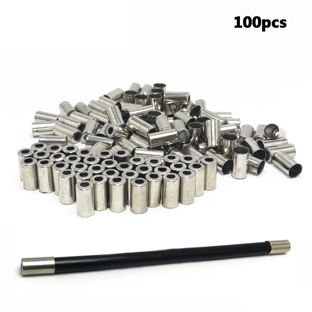 5×10mm Metal Bike Cable End Caps 50/100pcs | Cycling Parts Bike Cable End Caps PLUSH