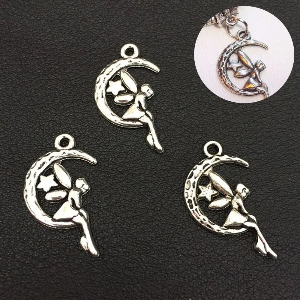 10pcs Fairy Angel Moon Star Charms for DIY Jewelry Making Jewelry Making Charms PLUSH