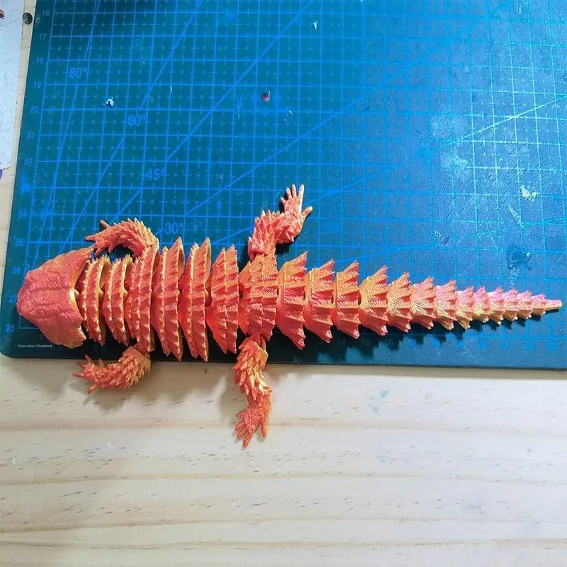 3D Printed Movable Lizard Statue – Desktop Sculpture & Gift Desktop Sculpture PLUSH