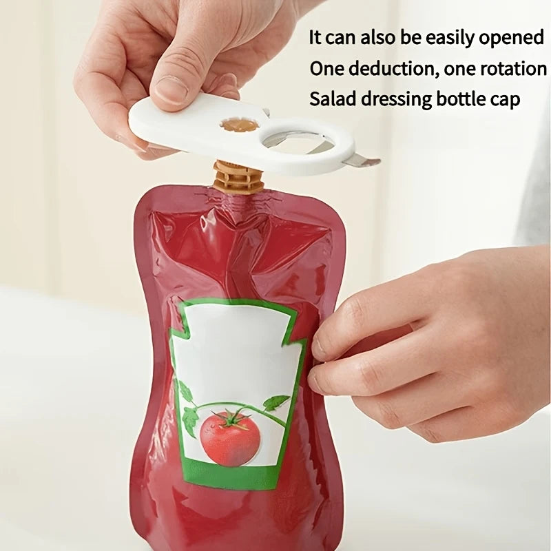 Multi-Purpose Bottle & Jar Opener – Stainless Steel Kitchen Tool Bottle & Jar Opener PLUSH