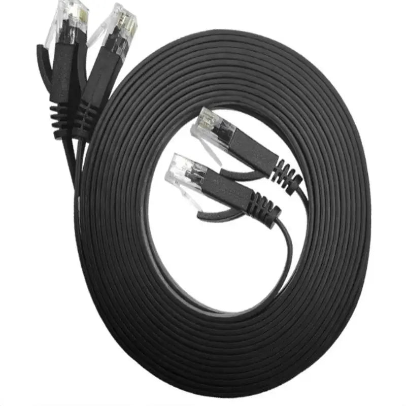 Cat6 Flat Ethernet Cable RJ45 LAN Cord 0.5M–5M | Gigabit Ethernet Patch Cable PLUSH