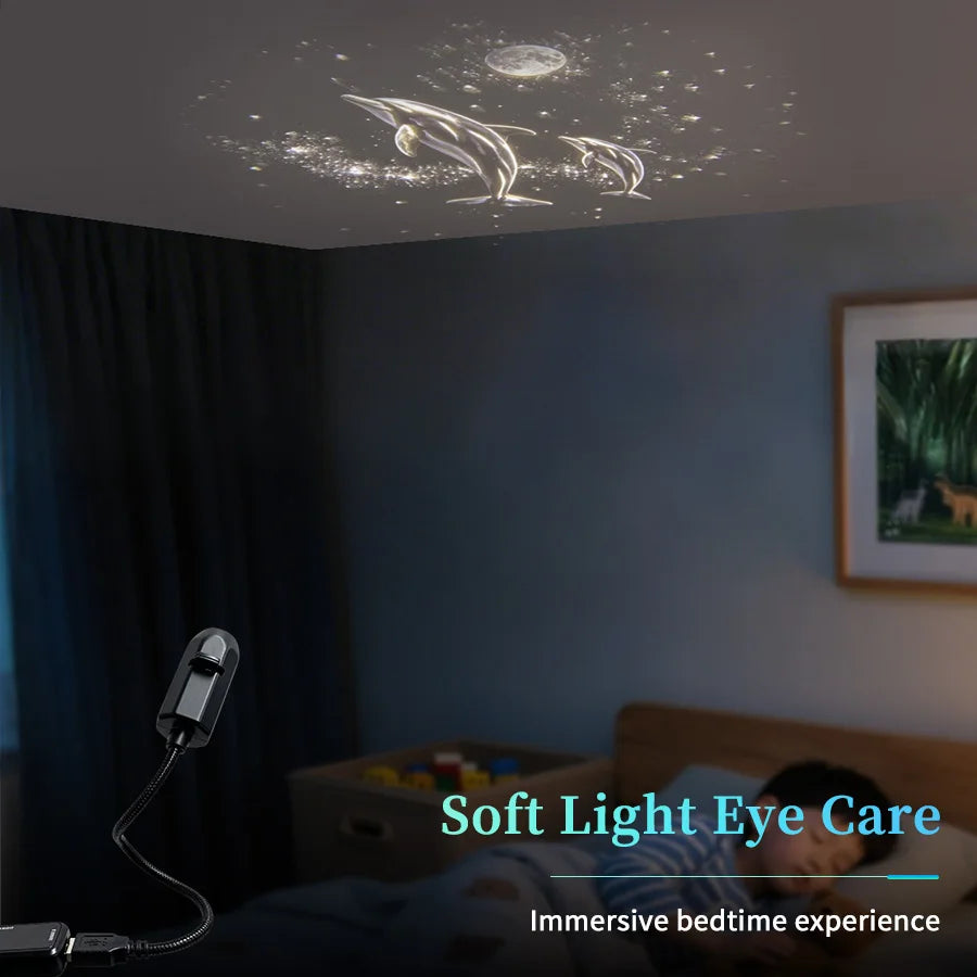 USB Galaxy Projector Night Light – 360° Gooseneck Star Lamp Galaxy Projector Lamp PLUSH