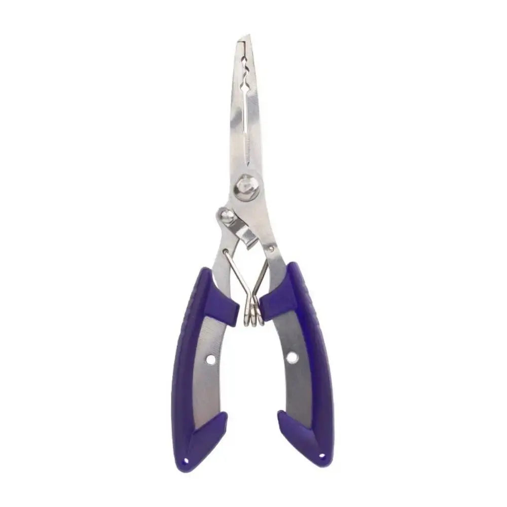 Stainless Steel Fishing Pliers – Curved Jaw & Hook Remover Fishing Pliers PLUSH navy blue
