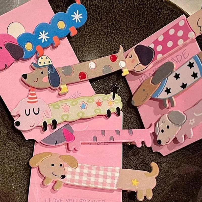 Sweet Cartoon Dog Duck Mouth Hair Clip – Girls' Bangs Hairpin Hair Clip PLUSH