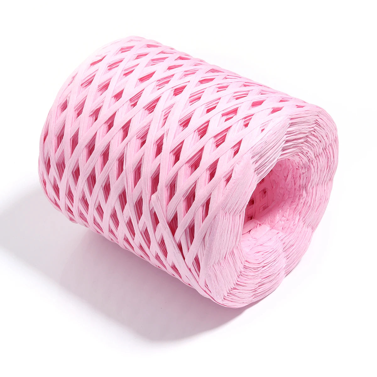 Colorful Raffia Paper Braided Cord 80-200m – DIY Craft Yarn Craft Braided Cord PLUSH pink x 200m 4mm
