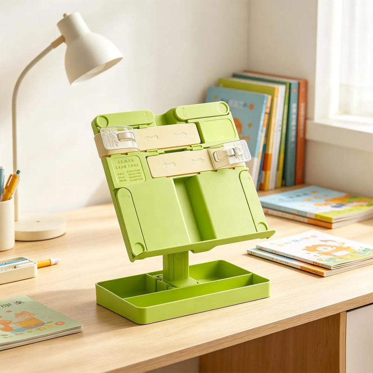 Adjustable Foldable Book Stand for Desk – Portable Book Holder Book Stand PLUSH