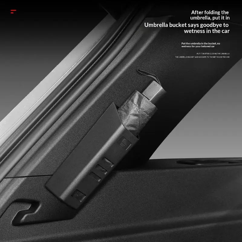 Car Door-Mounted Umbrella Holder & Storage Bucket | Universal Car Storage Organizer PLUSH