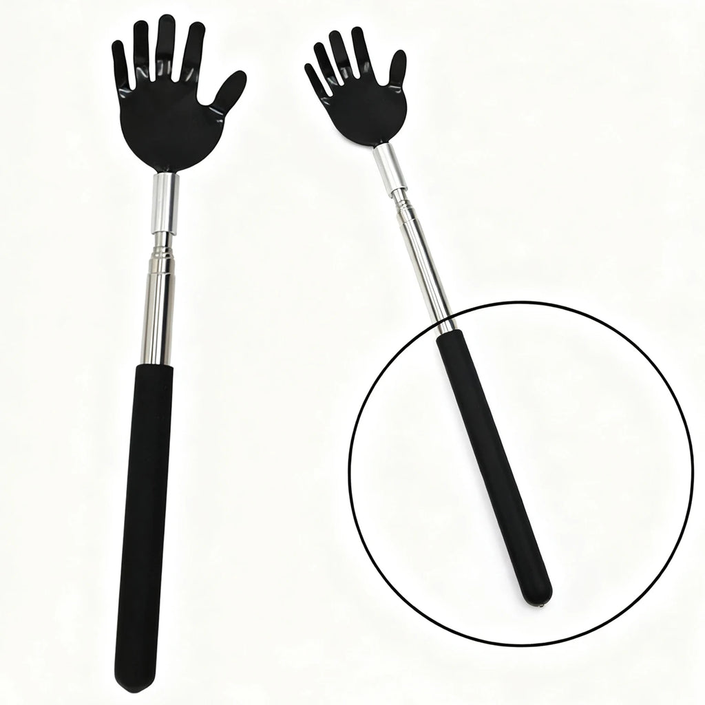 Telescopic Back Scratcher – Extendable Stainless Steel Tool Back Scratcher Tool PLUSH