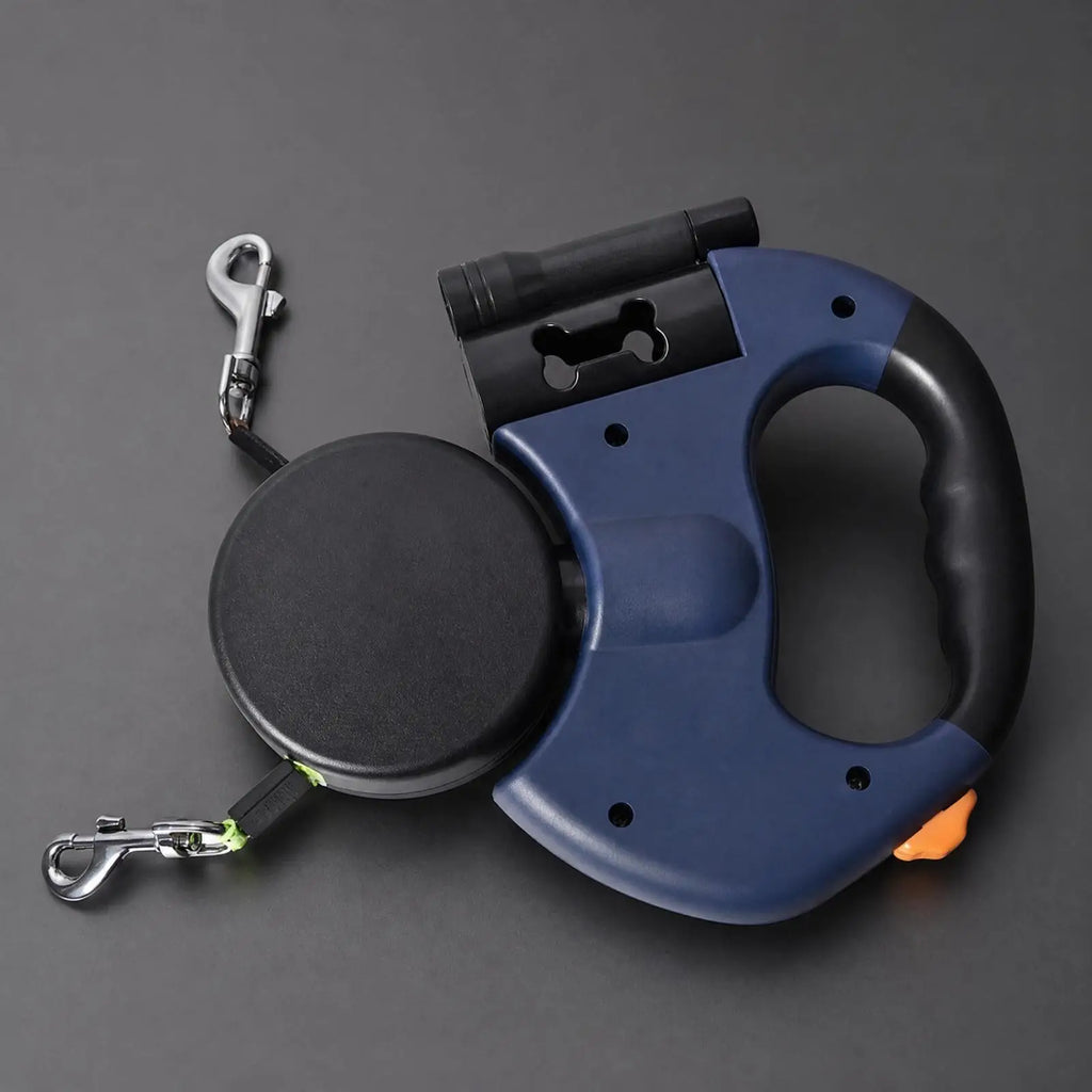 Double Retractable Dog Leash – Two Dogs, One Ergonomic Handle Retractable Dog Leash PLUSH