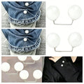 Pearl Sleeve Clips 2-Pack | Non-Slip Fashion Fasteners Sleeve Clip Brooch PLUSH A1