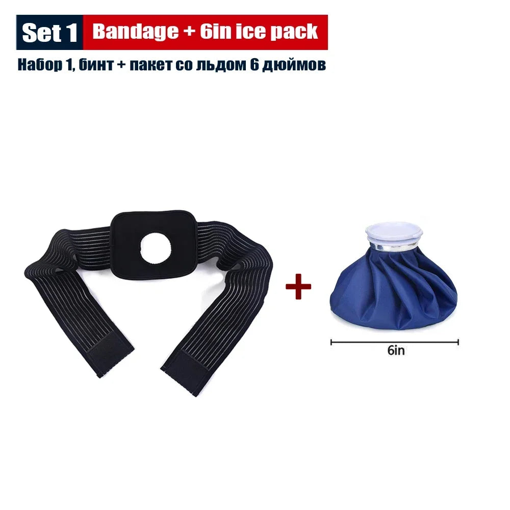 Reusable Ice Bag Bandage – Hot & Cold Compress Wrap Ice Bag Compress Wrap PLUSH Set 1-2Pcs