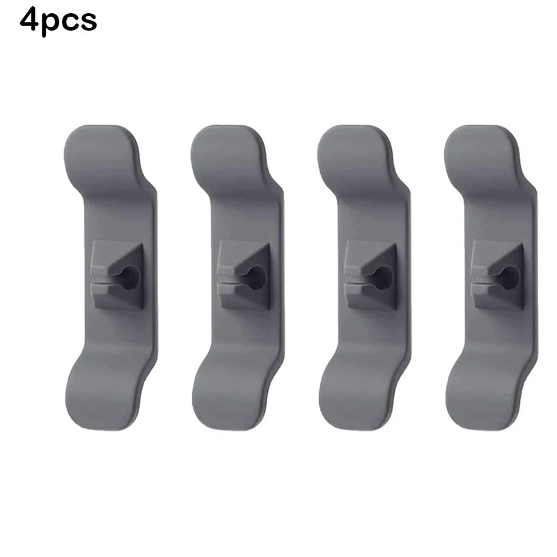 Kitchen Appliance Cord Wrapper & Cable Organizer Clips Cable Cord Organizer PLUSH Grey 4 Pcs China Mainland