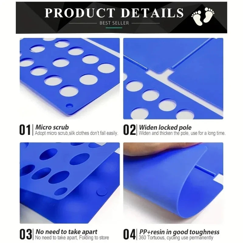 Plastic Shirt Folding Board – T-Shirt Organizer for Home & Travel Shirt Folding Board PLUSH
