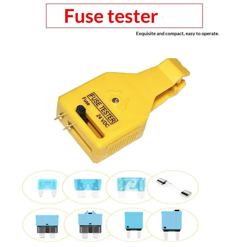 Automotive Fuse Tester & Blade Puller DC 12/24V Car Tool Automotive Fuse Tester PLUSH 1pcs