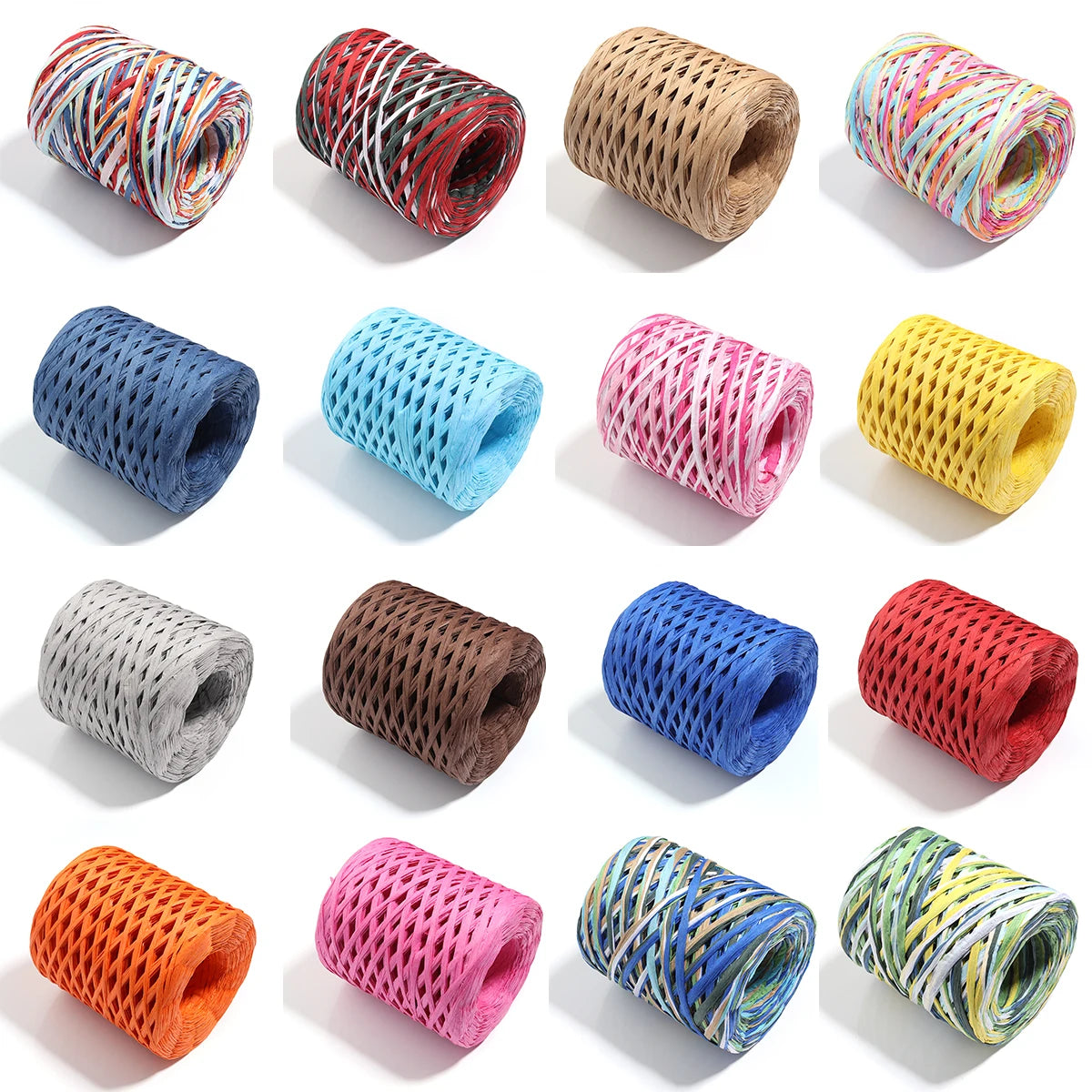 200m Natural Raffia Straw Yarn for Knitting, Crochet & DIY Crafts Raffia Craft Yarn PLUSH