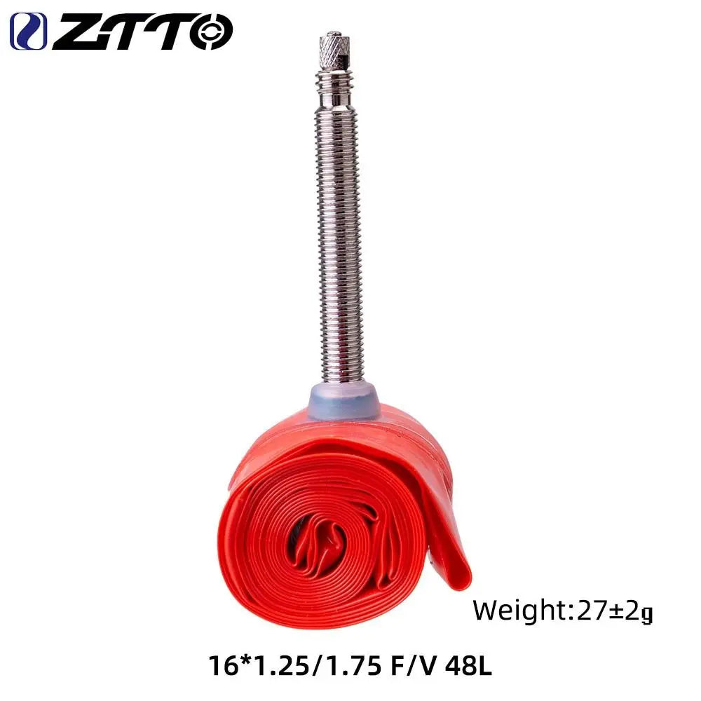 ZTTO TPU Bike Inner Tube French Valve 48/60/80mm Ultralight Bicycle Inner Tube PLUSH NO.3