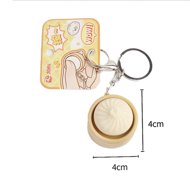 Mini Steamed Bun Squeeze Fidget Keychain | Cute Sensory Toy Fidget Keychain Toy PLUSH 1PC