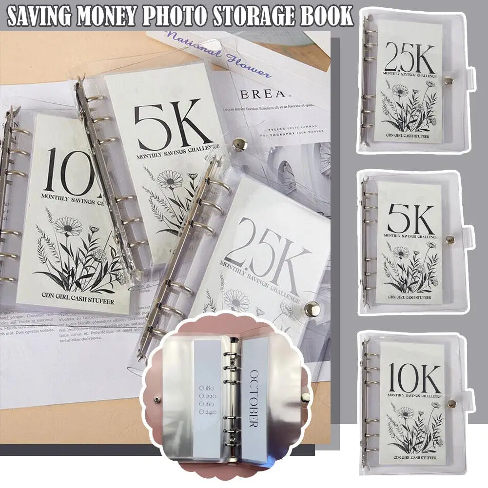 PVC Loose-Leaf Card Album Organizer – 6-Hole Binder Book Loose-Leaf Card Binder PLUSH
