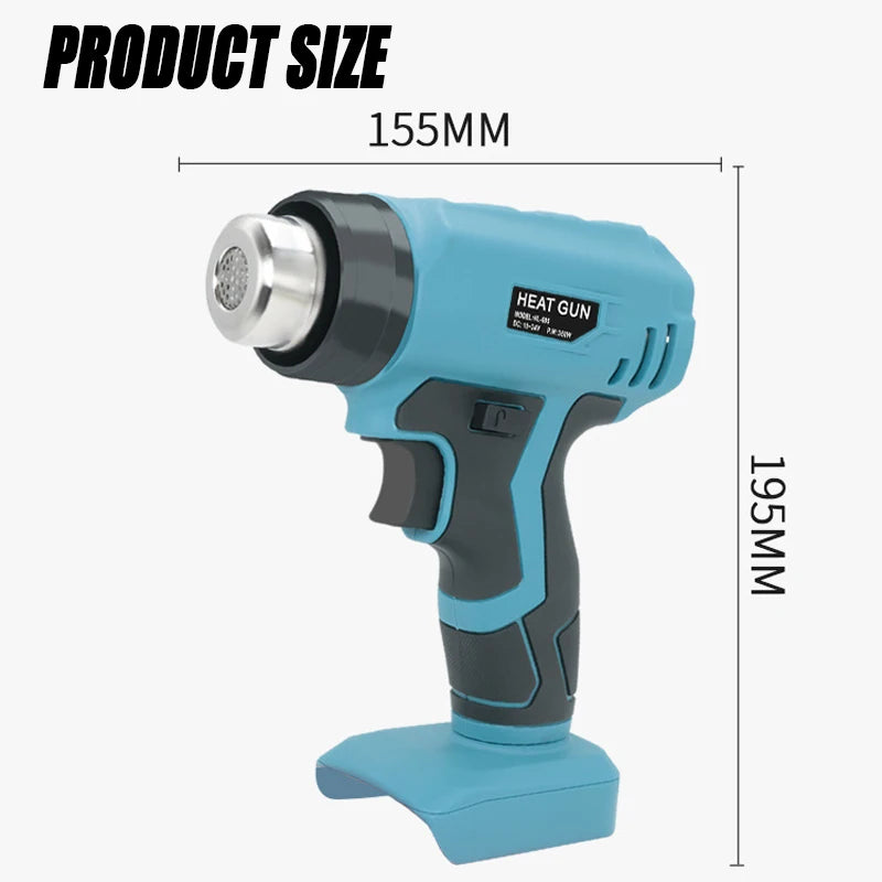 Cordless Hot Air Gun 360W – Fits Makita/DeWalt/Milwaukee 18V Cordless Heat Gun PLUSH