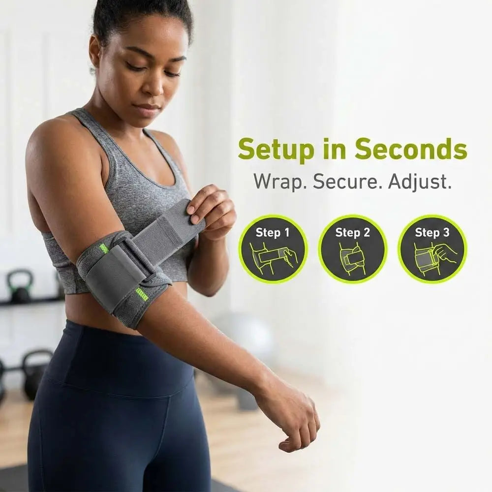 Compression Elbow Brace Strap – Breathable Support Men & Women Elbow Compression Brace PLUSH