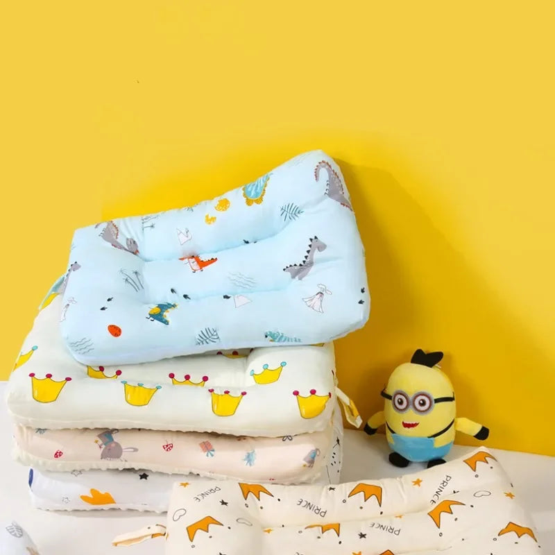Baby Cartoon Animal Cotton Pillow – Soft Breathable Infant Nap Baby Nap Pillow PLUSH