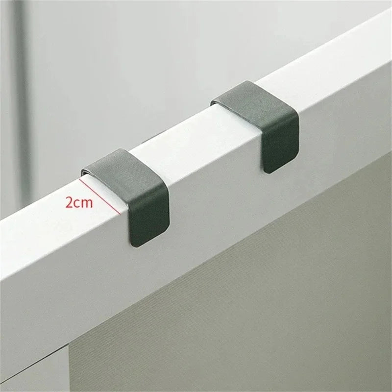 Multi-Purpose 4-Hook Cabinet Door Rack – Kitchen & Bathroom Over-Door Hook Rack PLUSH