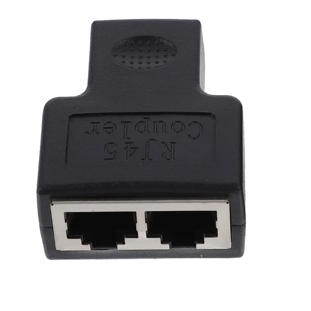 RJ45 1 to 2 Ethernet Splitter Connector – Dual Port Extender Ethernet Splitter PLUSH